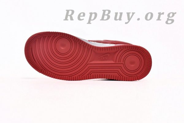 Louis Vuitton x Nike Air Force 1 White Red MS0232 - Image 9