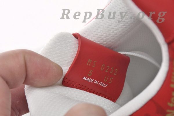 Louis Vuitton x Nike Air Force 1 White Red MS0232 - Image 13