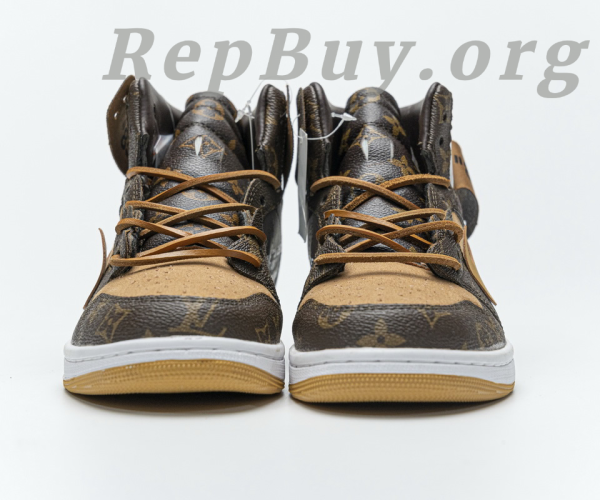 Top Version Louis Vuitton X Nike Air Jordan 1 (regular Jordan shoe box) - 图片 4