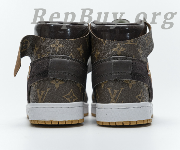 Top Version Louis Vuitton X Nike Air Jordan 1 (regular Jordan shoe box) - 图片 6