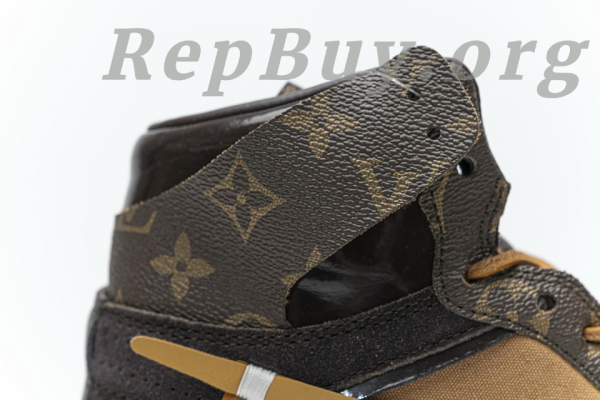 Top Version Louis Vuitton X Nike Air Jordan 1 (regular Jordan shoe box) - 图片 7