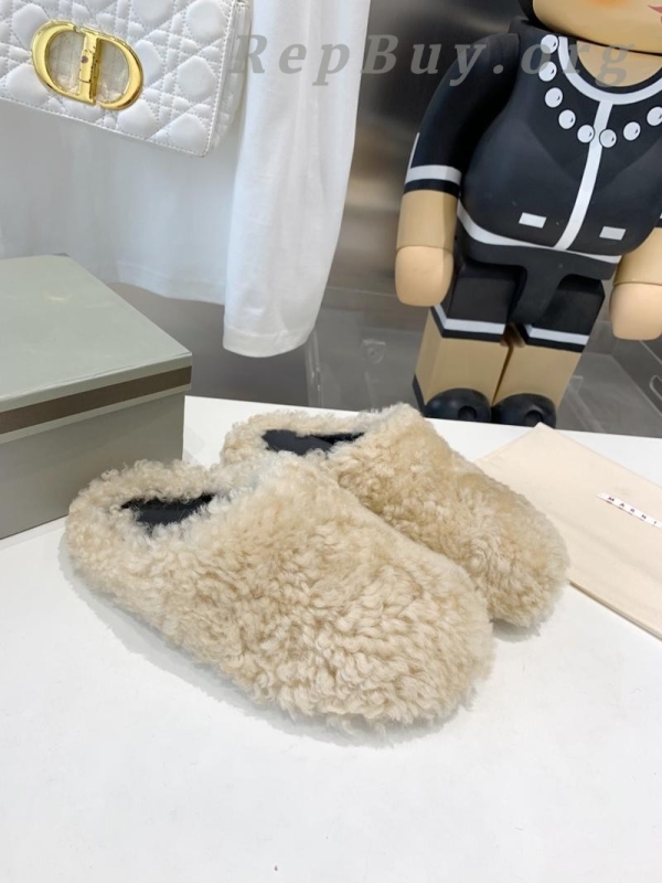 Marni Fussbett Sabot Slide Beige PB SBMS004601 LM071 00M24