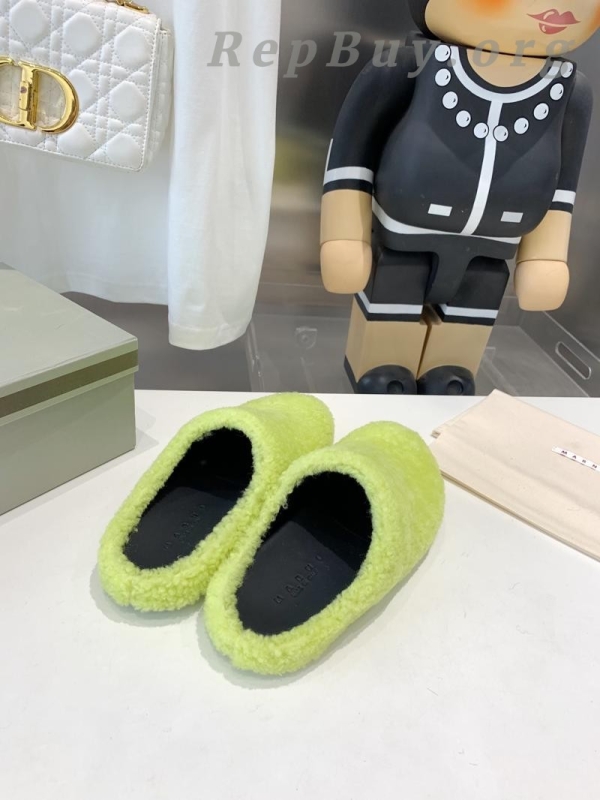 Marni Fussbett Sabot Slide Green PB SBMS004601 LM071 00M24 - 图片 9