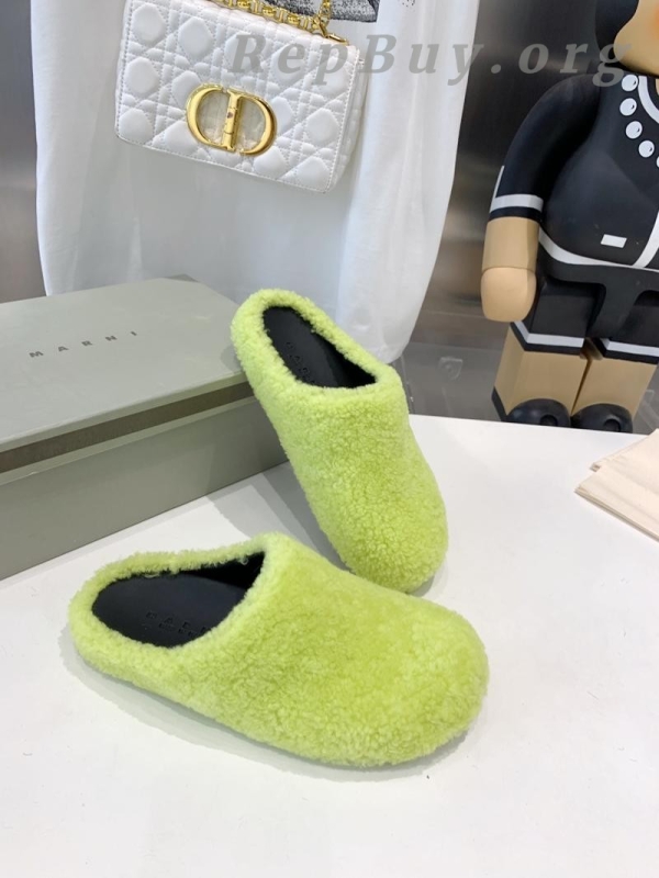 Marni Fussbett Sabot Slide Green PB SBMS004601 LM071 00M24 - 图片 5
