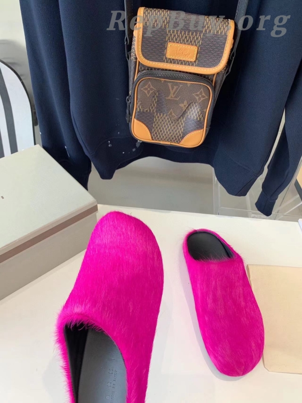 MARNI FUCHSIA Pink Fussbett Sabot Loafers Slide SBMR000600P412200C57 - Image 4