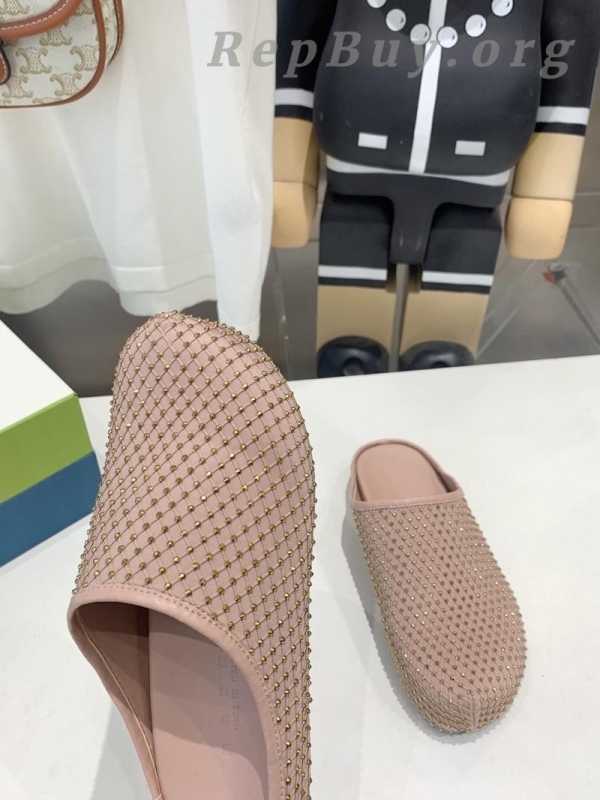 Marni Pink Fussbett Sabot Slide With Rhinestones - 图片 5