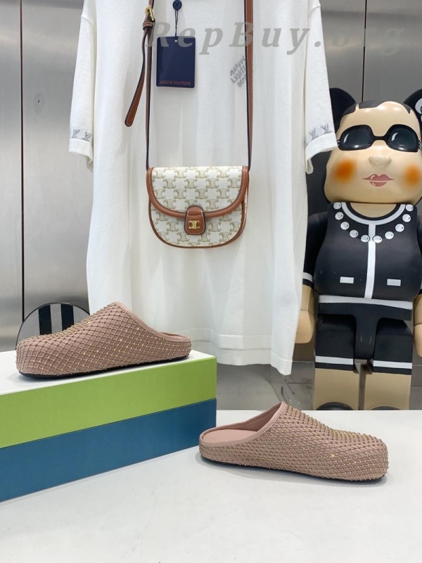 Marni Pink Fussbett Sabot Slide With Rhinestones - 图片 9