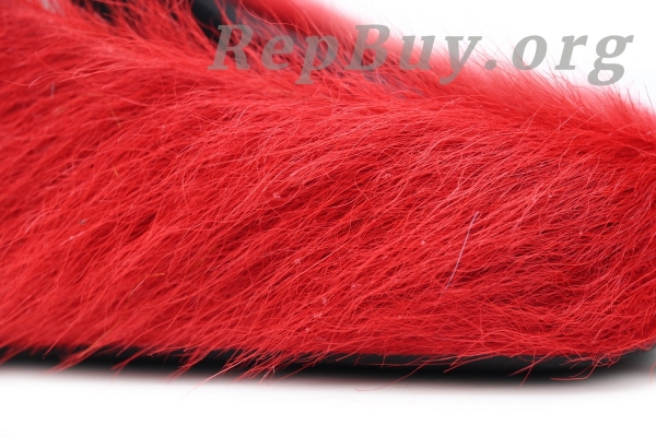 Marni Red LONG-HAIR CALFSKIN FUSSBETT SABOT Slide SBMR000600P412200B56 - 图片 6
