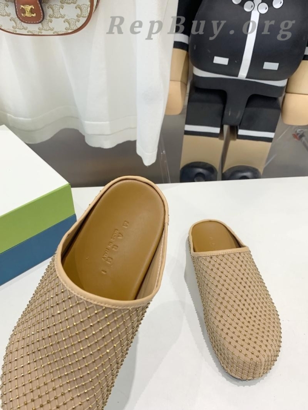 Marni Yellow Fussbett Sabot Slide With Rhinestones - 图片 6