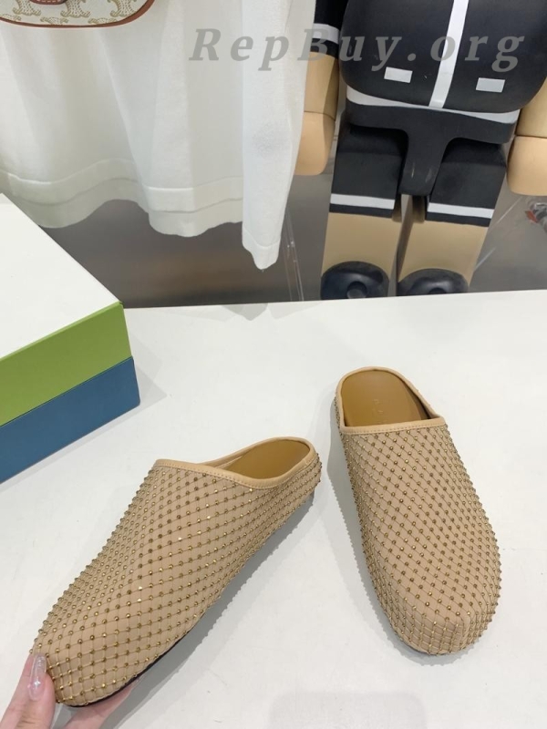 Marni Yellow Fussbett Sabot Slide With Rhinestones - 图片 7