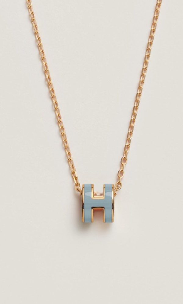 18K Mini Pop H Blue Necklace - 图片 3