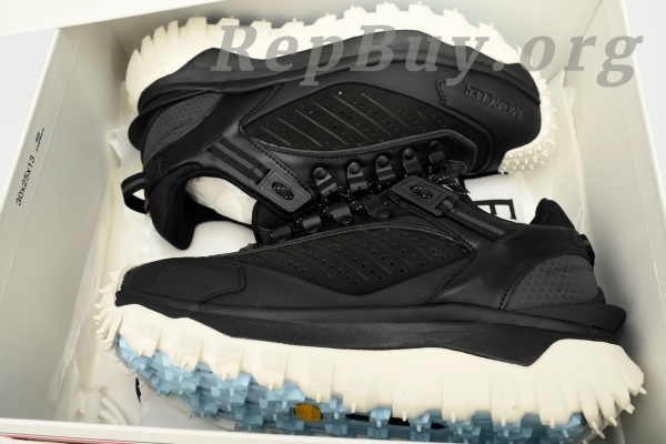 Moncler Trailgrip Leather Black And White J109B 4M00020 M3211 - 图片 8