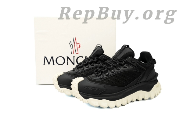 Moncler Trailgrip Leather Black And White J109B 4M00020 M3211 - 图片 9