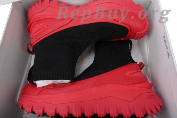 Moncler Trailgrip Leather Sneaker Black And Red J109B4M 00060 M3809P - 图片 9