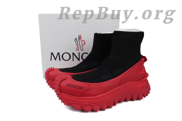 Moncler Trailgrip Leather Sneaker Black And Red J109B4M 00060 M3809P - 图片 10