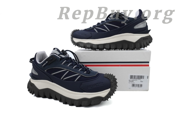 Moncler Trailgrip Panelled Sneaker Navy Blue J109A4 M00110 M424877B - 图片 11