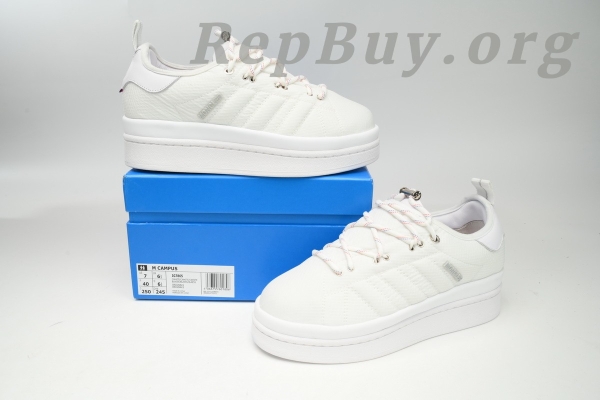 Moncler x Adidas Originals Campus All White IG7865 - 图片 14