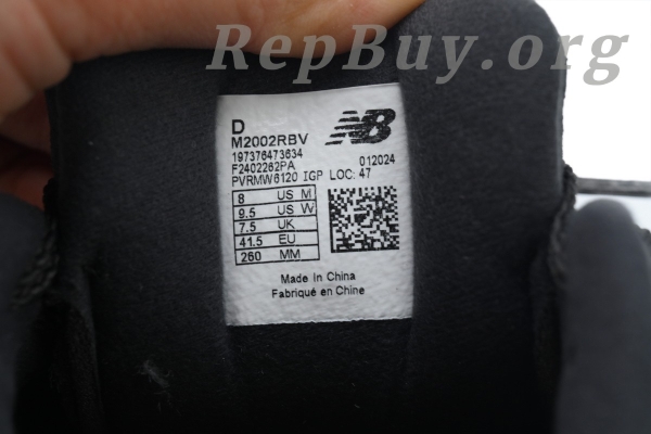 New Balance 2002R Black Grey M2002RBV - 图片 6