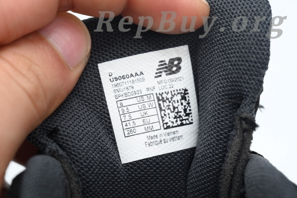 New Balance 9060 Black White U9060AAA - 图片 8