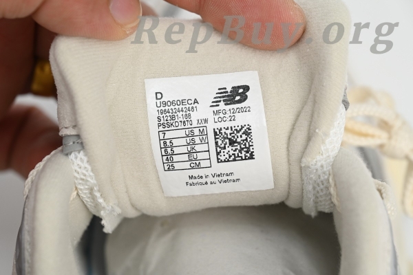 New Balance 9060 Sea Salt White U9060ECA - Image 8