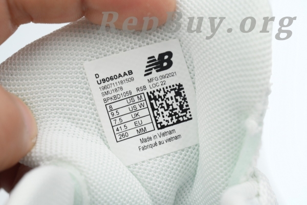 New Balance 9060 White Black U9060AAB - 图片 8
