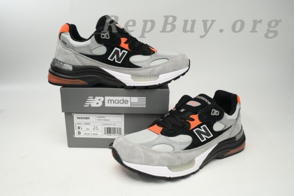New Balance 992 Gray Orange M992GBO - 图片 10