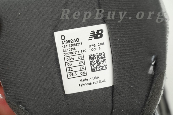 New Balance 992 Grey Blue M992AG - 图片 8