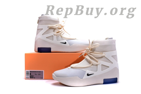 Top Version Nike Air Fear Of God 1 Sail Black AR4237-100 - 图片 24