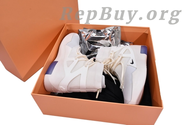Top Version Nike Air Fear Of God 1 Sail Black AR4237-100 - 图片 22