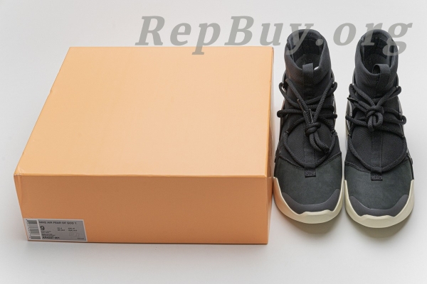 Top Version Nike Air Fear Of God 1 Black AR4237-001 - 图片 24