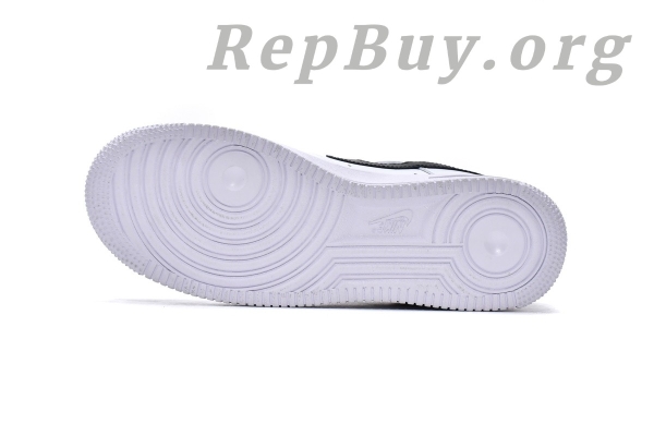 Top Version Nike Air Force 1 Low '07 Essential White Black Gold Mini Swoosh (W) CZ0270-102 - Image 5