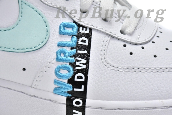 Top Version Nike Air Force 1 Low '07 LV8 Worldwide Pack White Blue Fury CK6924-100 - Image 11
