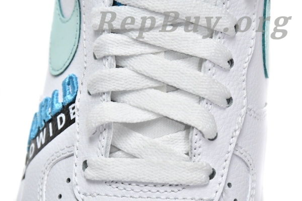 Top Version Nike Air Force 1 Low '07 LV8 Worldwide Pack White Blue Fury CK6924-100 - Image 13