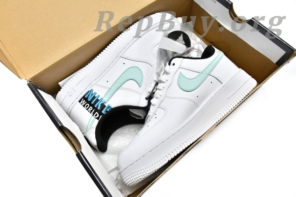 Top Version Nike Air Force 1 Low '07 LV8 Worldwide Pack White Blue Fury CK6924-100 - Image 19