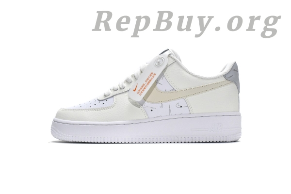 Top Version Nike Air Force 1 Low '07 Mini Checks Sail Pure Platinum (W) DR7857-100 - Image 21
