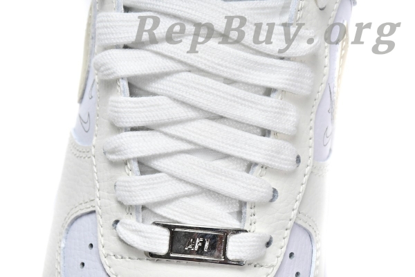 Top Version Nike Air Force 1 Low '07 Mini Checks Sail Pure Platinum (W) DR7857-100 - Image 12