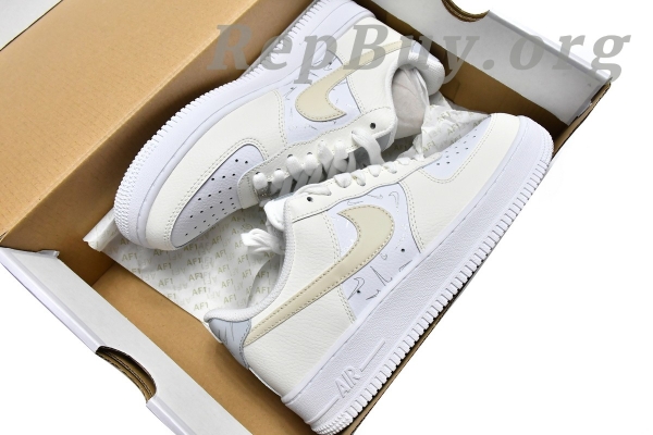 Top Version Nike Air Force 1 Low '07 Mini Checks Sail Pure Platinum (W) DR7857-100 - Image 18