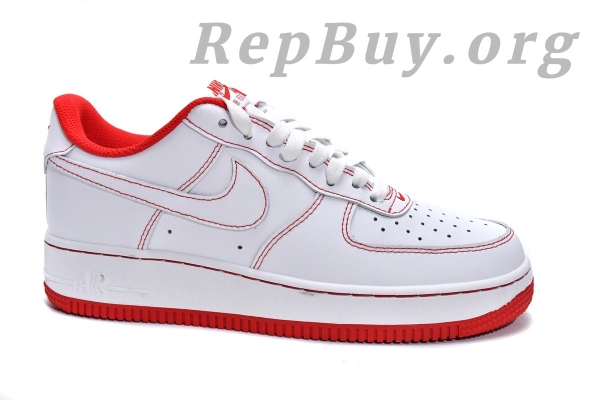 Top Version Nike Air Force 1 Low '07 White University Red CV1724-100 - Image 4