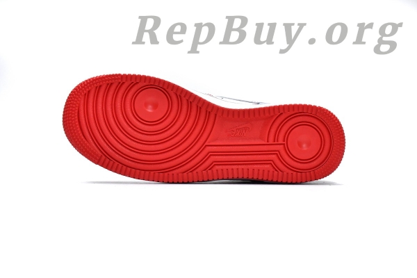 Top Version Nike Air Force 1 Low '07 White University Red CV1724-100 - Image 5