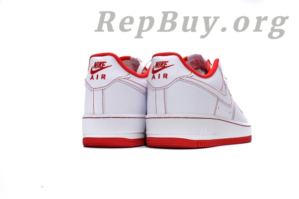 Top Version Nike Air Force 1 Low '07 White University Red CV1724-100 - Image 6