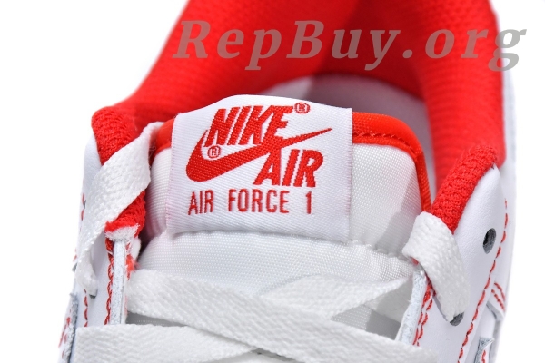 Top Version Nike Air Force 1 Low '07 White University Red CV1724-100 - Image 11