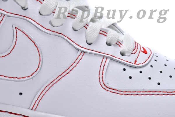 Top Version Nike Air Force 1 Low '07 White University Red CV1724-100 - Image 10