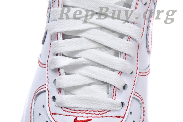 Top Version Nike Air Force 1 Low '07 White University Red CV1724-100 - Image 12