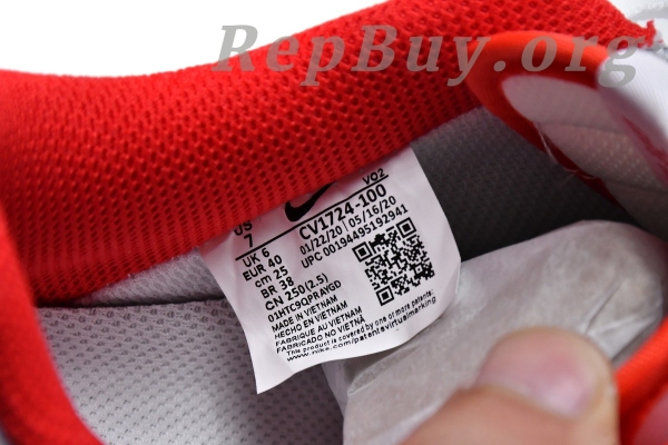 Top Version Nike Air Force 1 Low '07 White University Red CV1724-100 - Image 17
