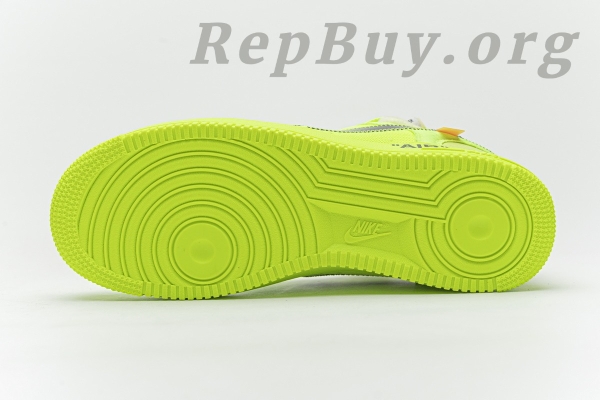 Top Version Nike Air Force 1 Low Off-White Volt AO4606-700 - Image 7