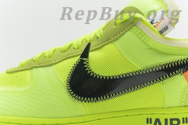 Top Version Nike Air Force 1 Low Off-White Volt AO4606-700 - Image 12