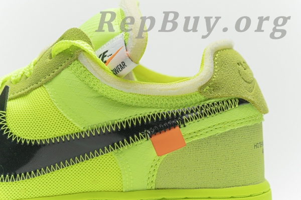 Top Version Nike Air Force 1 Low Off-White Volt AO4606-700 - Image 14