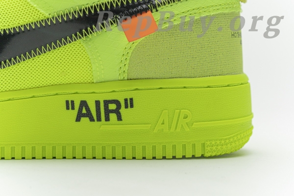 Top Version Nike Air Force 1 Low Off-White Volt AO4606-700 - Image 13