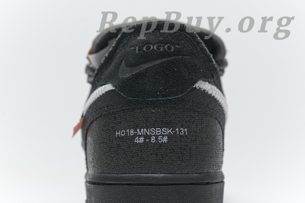 Top Version Nike Air Force 1 Low Off-White Black White AO4606-001 - Image 16