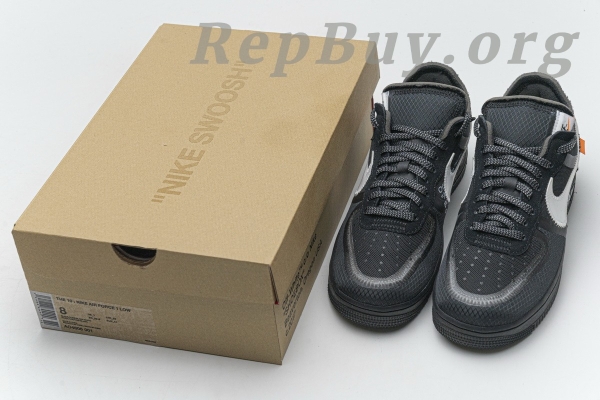 Top Version Nike Air Force 1 Low Off-White Black White AO4606-001 - Image 24